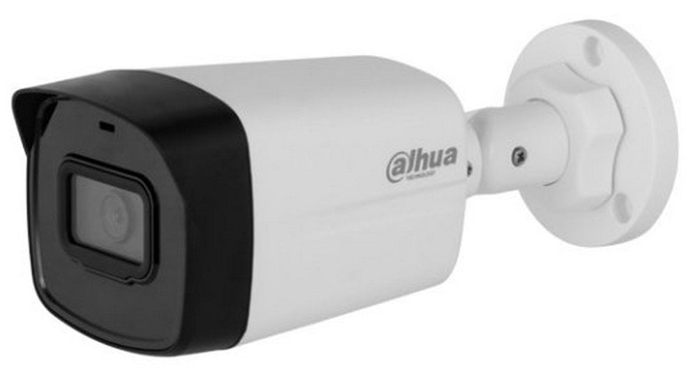 Camera de supraveghere IP Bullet Dahua Eco Series, 2MP Full HD, 3.6mm, IR 30m, Detectie miscare, Microfon, PoE, IP67, IPC-HFW1230TL2-A