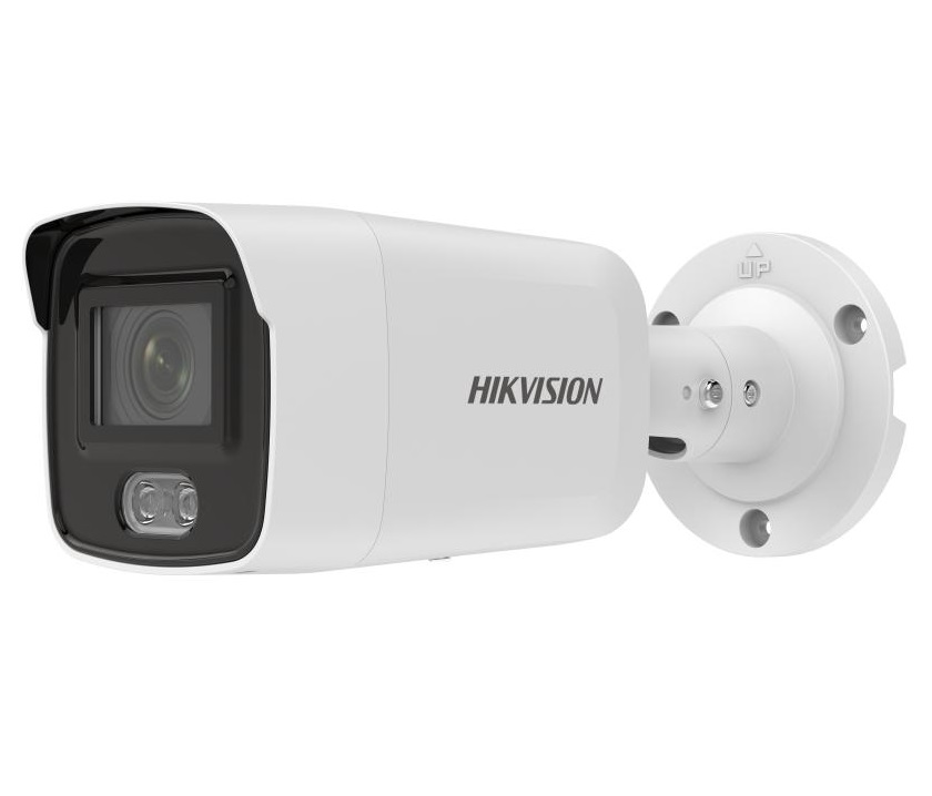 Camera de supraveghere IP ColorVu Hikvision DS-2CD2027G2-LU(2.8mm)(C), 2MP, 2.8mm, LED alb 40m, Microfon, MicroSD, PoE