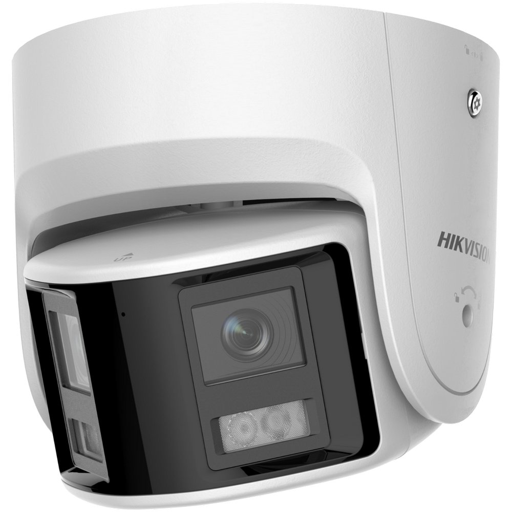 Camera de supraveghere IP panoramica, 6 MP, LED 30 m, 2.8mm, PoE, ColorVu, Hikvision, DS-2CD2367G2P-LSU/SL(2.8mm)(C)
