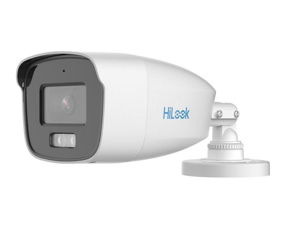 Camera de supraveghere pentru exterior, HDTVI, Hikvision HiLook ColorVu THC-B259-MS(3.6mm), 3K, 3.6mm, LED alb 40 m, IP66, metal