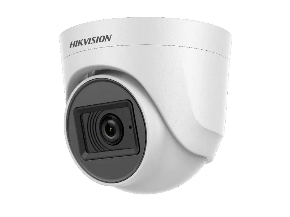Camera Dome cu microfon, Turbo HD, 2MP Full HD Hikvision DS-2CE76D0T-ITPFS(2.8MM)C, IR 20m cu EXIR 2.0