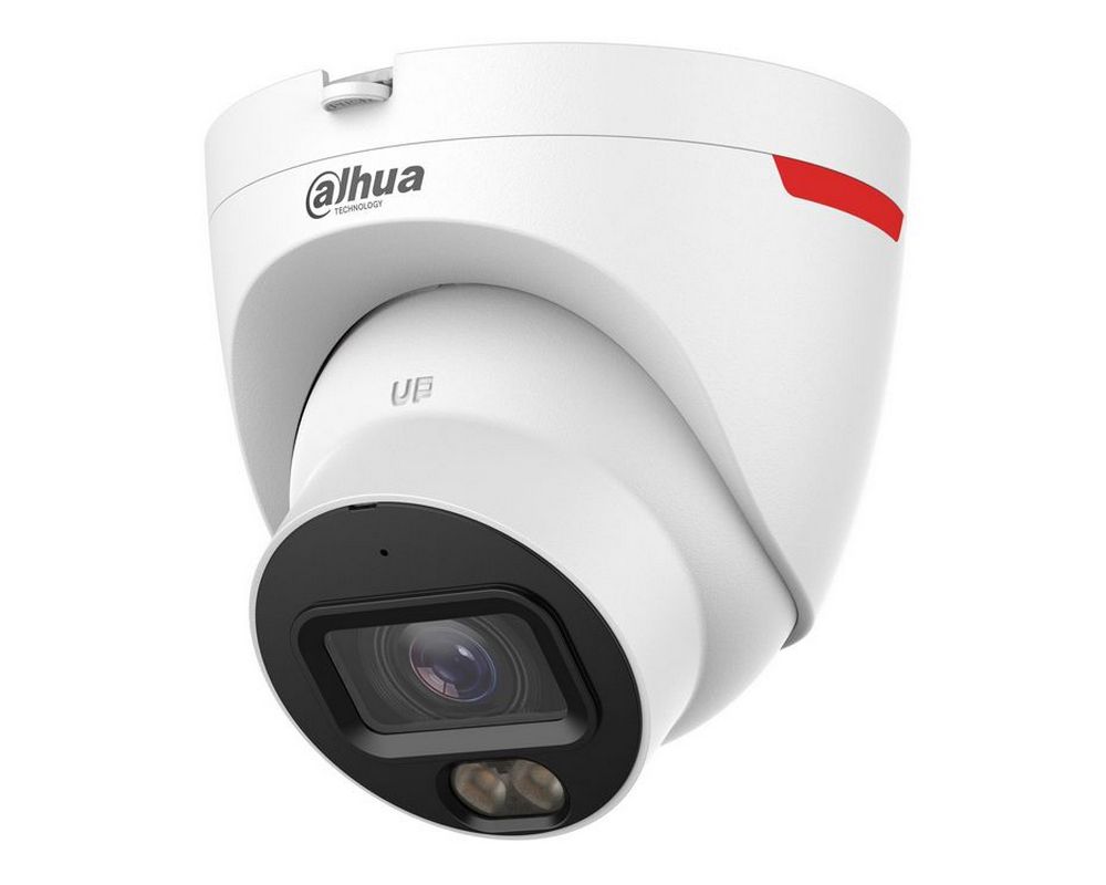 Camera IP dome Dahua IPC-HDW2449T-S-PRO, WizColor, 4MP 2K, WizSense, LED alb 30m, Microfon, slot microSD, PoE, IP67