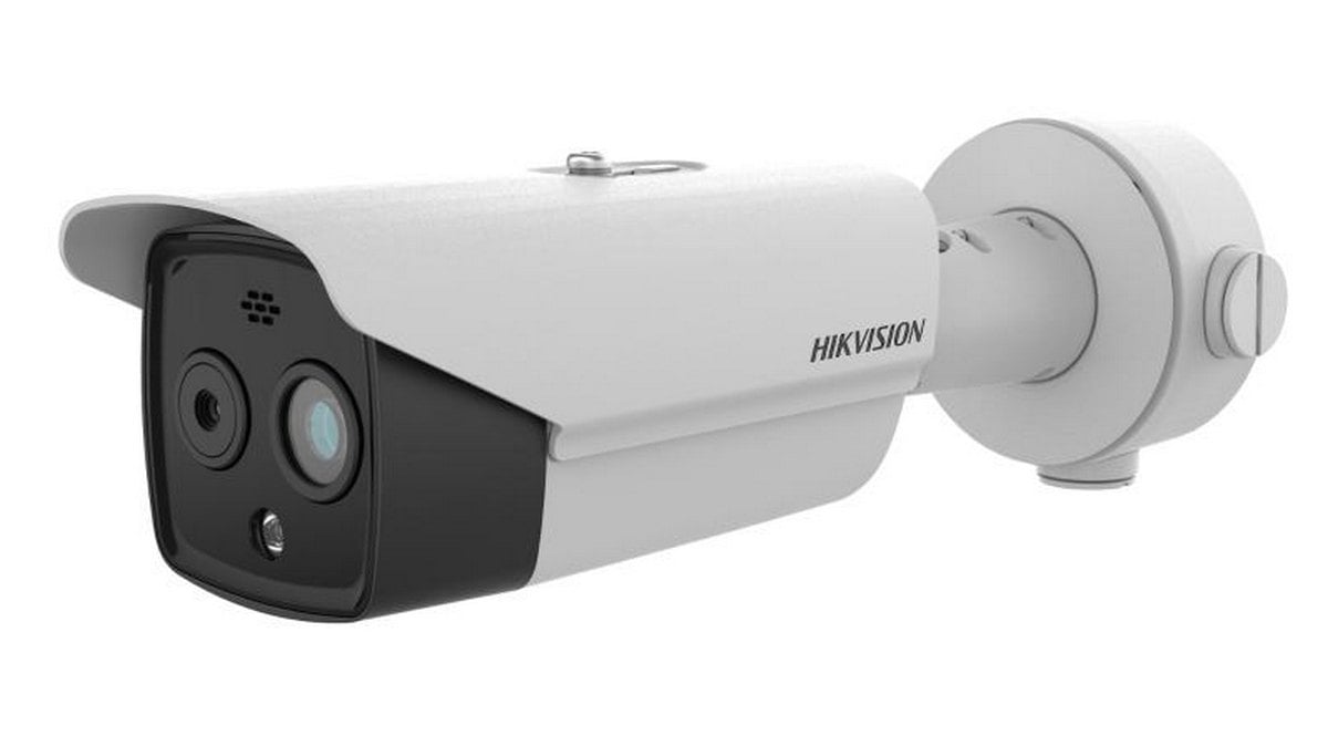Camera IP hibrida cu termoviziune Hikvision DS-2TD2628-10/QA, lentila termica 9.7mm si optica 8mm, 4MP, Functii AI, PoE, IP67