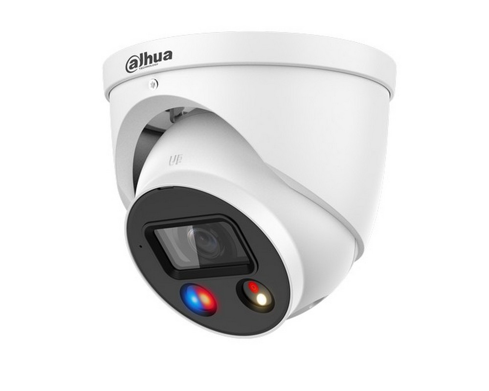 Camera IP TiOC Dahua, Alarma acustica si optica, WizSense, 8MP, Iluminare Duala 30m, Audio, PoE, IP67, IPC-HDW3849H-AS-PV-0280B-S5