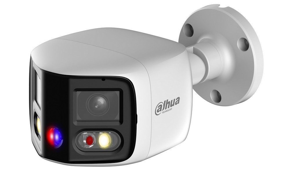 Camera IP WizSense, EPTZ, 8MP, Lentila duala, Iluminare Duala, Alarma, Slot microSD, PoE, IP67, Dahua IPC-PFW3849S-A180-E2-AS-PV