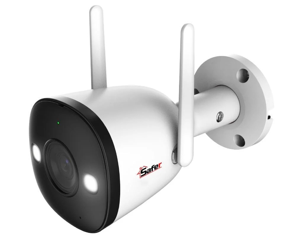 Camera supraveghere IP Wireless Guardian Safer, 2K - 4MP, Microfon si difuzor, Alarma acustica si optica, slot MicroSD, IP67, SAF-WB42FEP