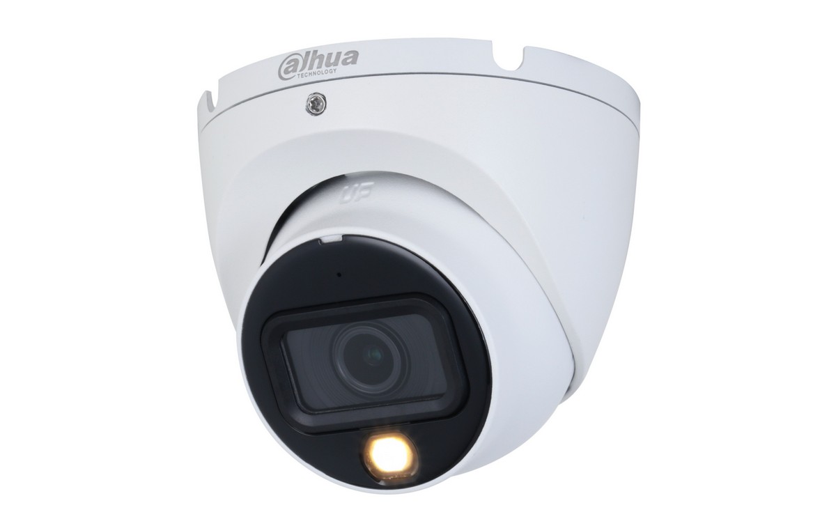 Camera supraveghere dome HDCVI Dahua HAC-HDW1500TLMQ-IL-A-0280B-S2, 5MP, Iluminare duala 20m, Microfon, IP67