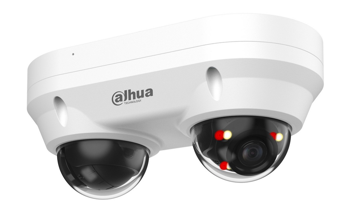 Camera supraveghere IP Dual-Directional Dome Dahua IPC-HDBW2449F-AS-E2-IL-0280B, WizSense, 2x4MP, IR+LED, PoE, IP67