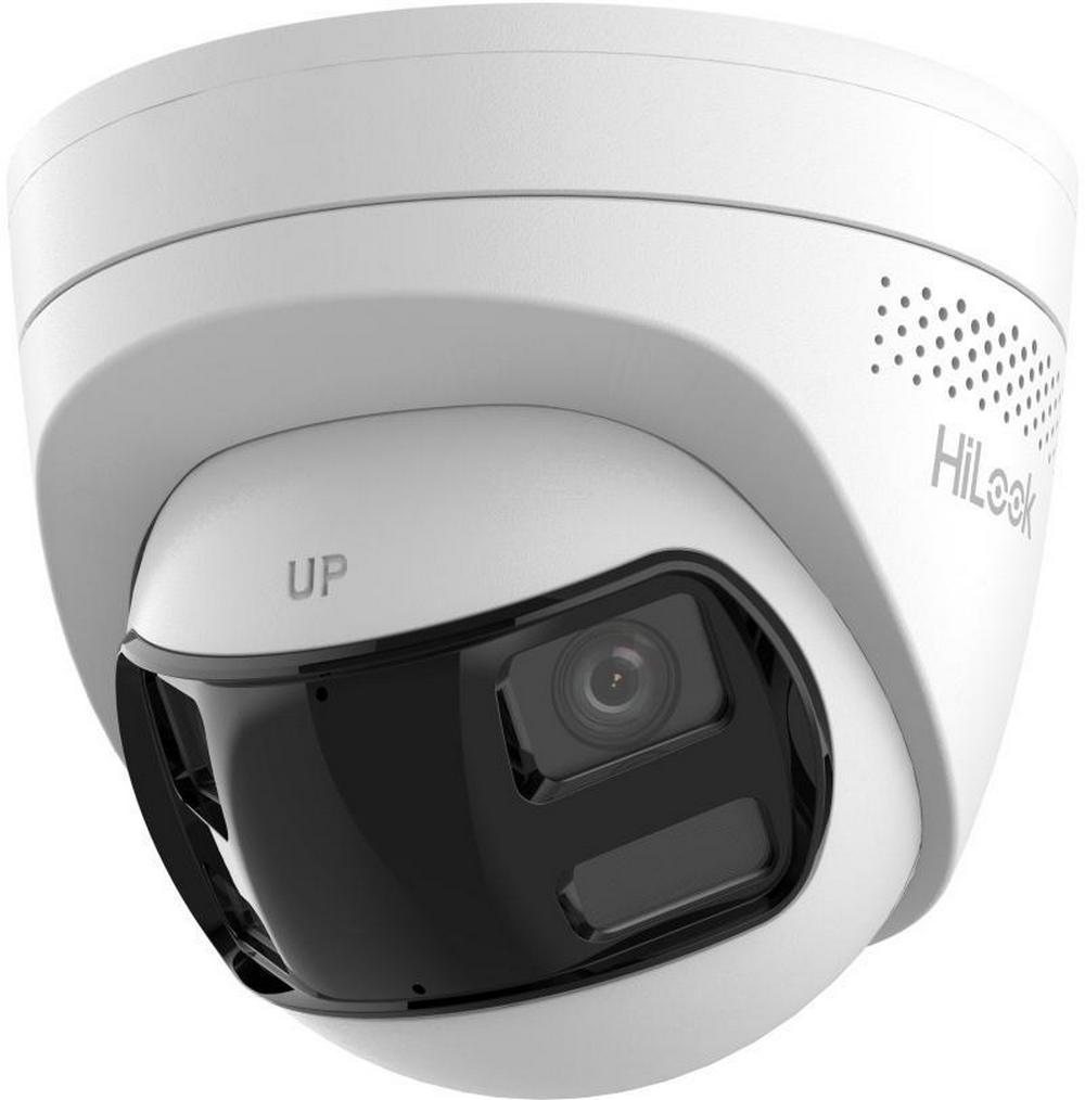 Camera supraveghere IP Hikvision HiLook IPC-T280HAD-LUF/SL, 8MP, 2mm, Iluminare duala, Audio bidirectional, Alarma, slot microSD, PoE, IP67