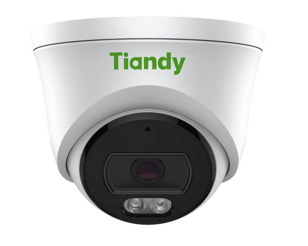 Camera supraveghere IP turret Color Maker Tiandy TC-C35XS-I3WEYSV5.0, 5MP 2K+, IR/LED alb 30m/15m, Microfon, PoE, IP66