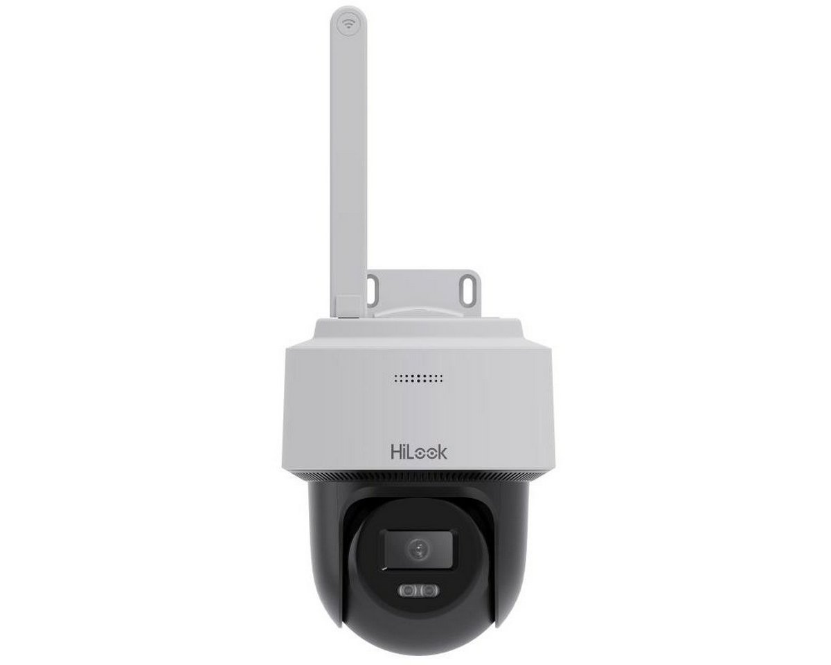 Camera supraveghere IP Wi-Fi rotativa PT Hikvision HiLook PTZ-N2C400I-W(W), 4MP, IR 30m, Microfon, Difuzor, slot microSD, IP66