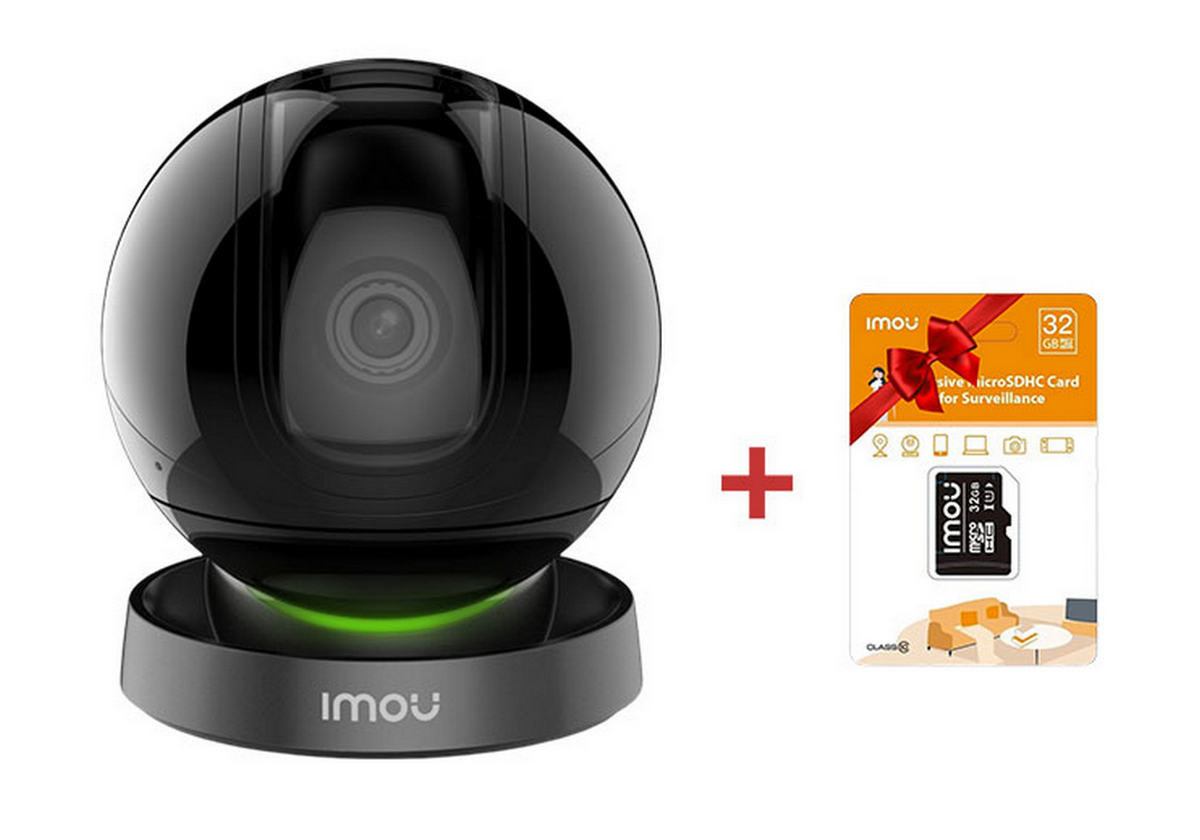 Camera supraveghere PT Wi-Fi Imou Rex 3D + card microSD cadou 32GB, Alarma Smart, 5 MP, IR 10m, Audio, IPC-GS2DP-5K0W+SD32GB