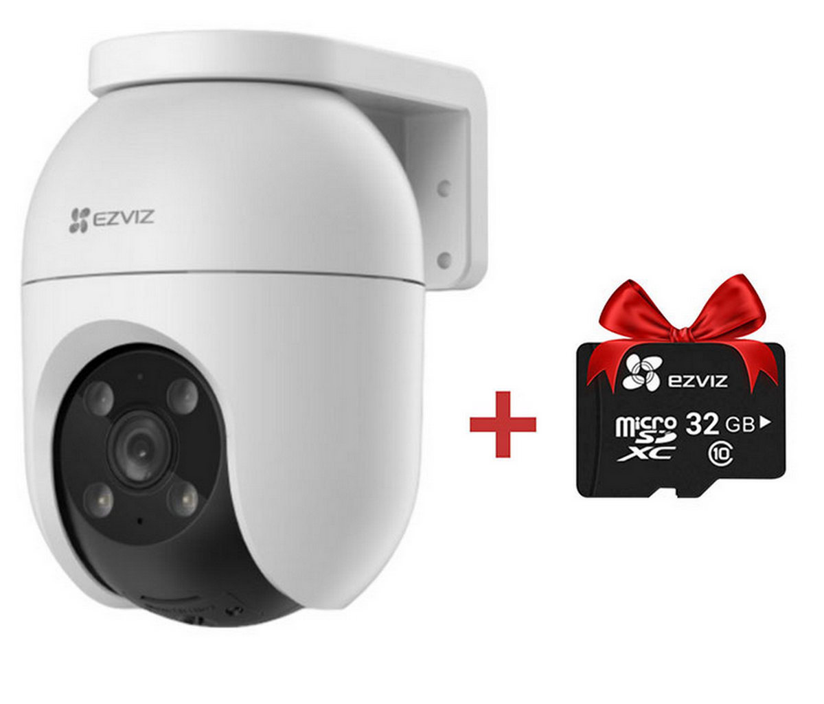 Camera supraveghere PT Wi-Fi EZVIZ C8c + card microSD cadou 32GB, 2K+, 4mm, Audio, Alarma, CS-C8c(4WKFL 4mm)+SD32GB