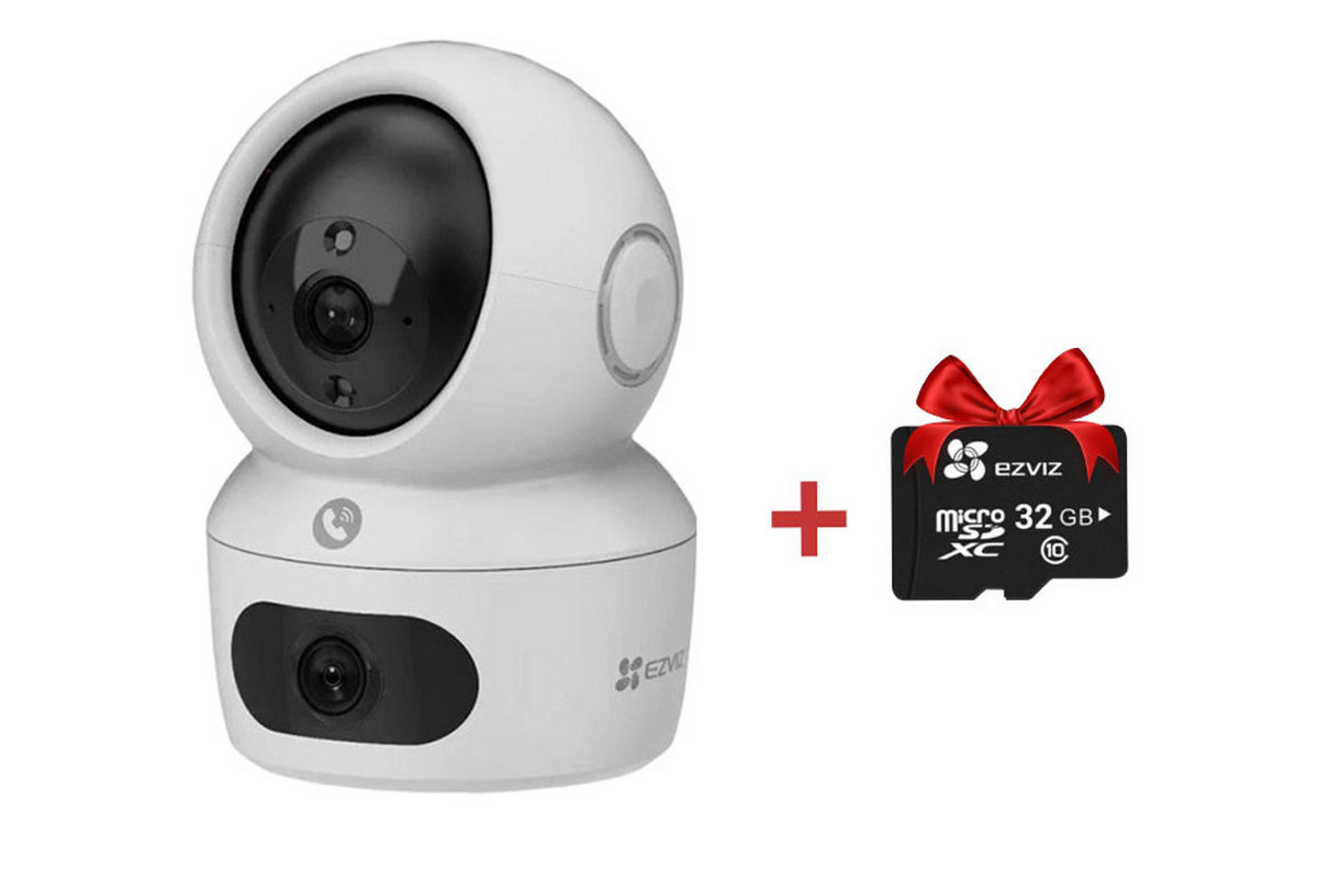 Camera supraveghere Wi-Fi EZVIZ H7c Dual + card microSD 32GB cadou, Lentila Duala, 2K+, Audio, CS-H7c(44WFW2)+SD32GB