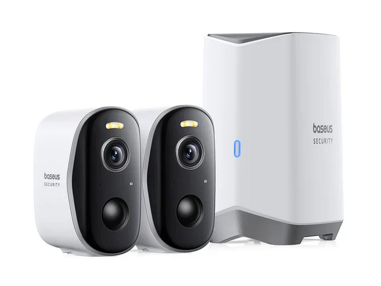 Camera supraveghere wireless cu HomeStation si baterie Baseus S0TY002131, 2x camera, WLAN, 2K, Iluminare duala, audio, PIR, IP67