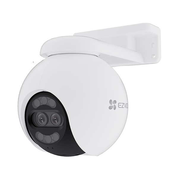 Camera wireless cu rotire de pe mobil Ezviz H80x Dual, 2 Lentile, Iluminare nocturna ColorFull, Detectie AI, CS-H80x(8MP+2MP,4mm)