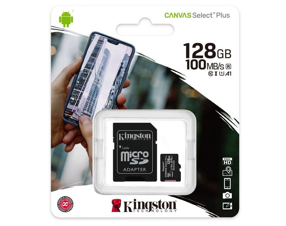 Card de memorie SD 128Gb Kingston Clasa 10, SDCS/128GB