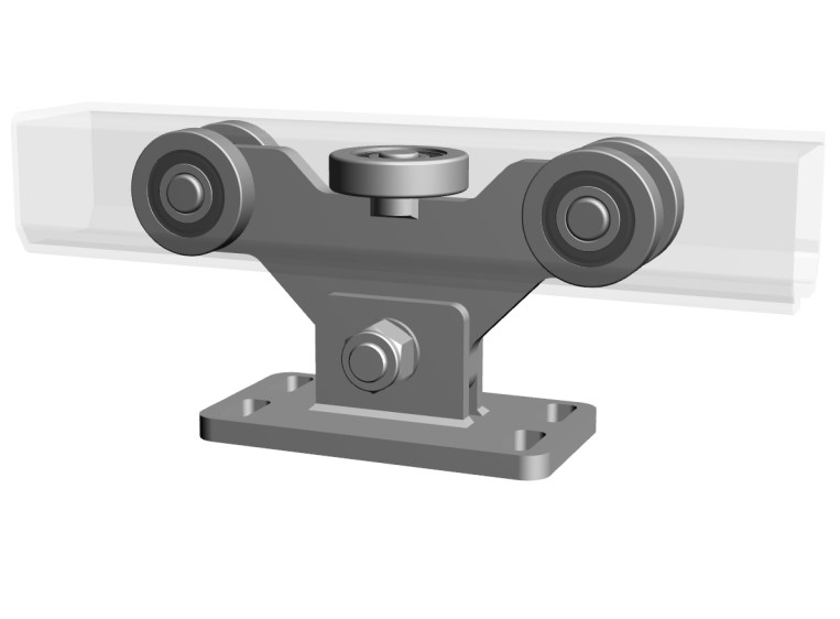 Carucior in 5 role pentru feronerie, poarta autoportanta in consola, 600kg, G75-5