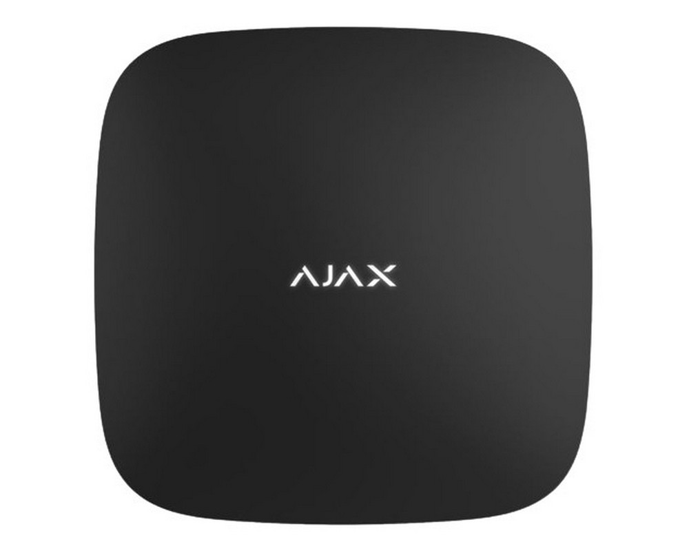 Centrala de alarma wireless, 2xSIM, 3G/2G, Ethernet, Wi-Fi, neagra, AJAX HUB PLUS BL