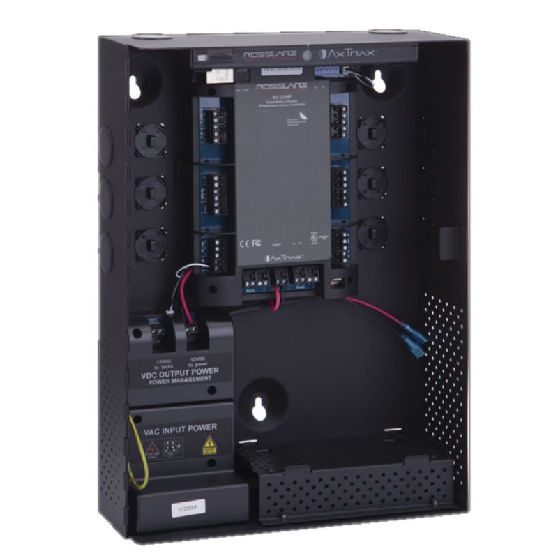 Centrala de control acces TCP/IP, 1 usa bidirectionala sau 2 usi unidirectionale, Rosslare AC215IP-BE