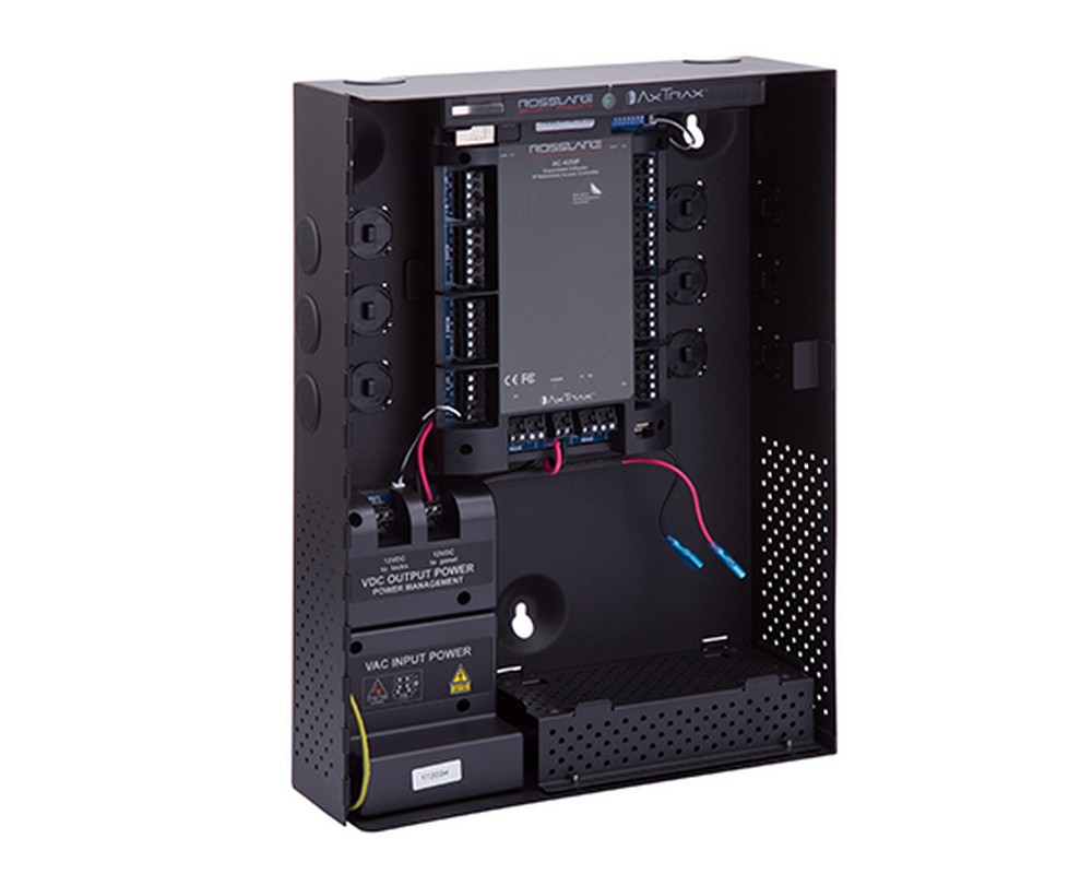 Centrala pentru control acces, TCP/IP, 2 usi bidirectionale sau 4 usi unidirectionale, Rosslare, AC-425IP-BE