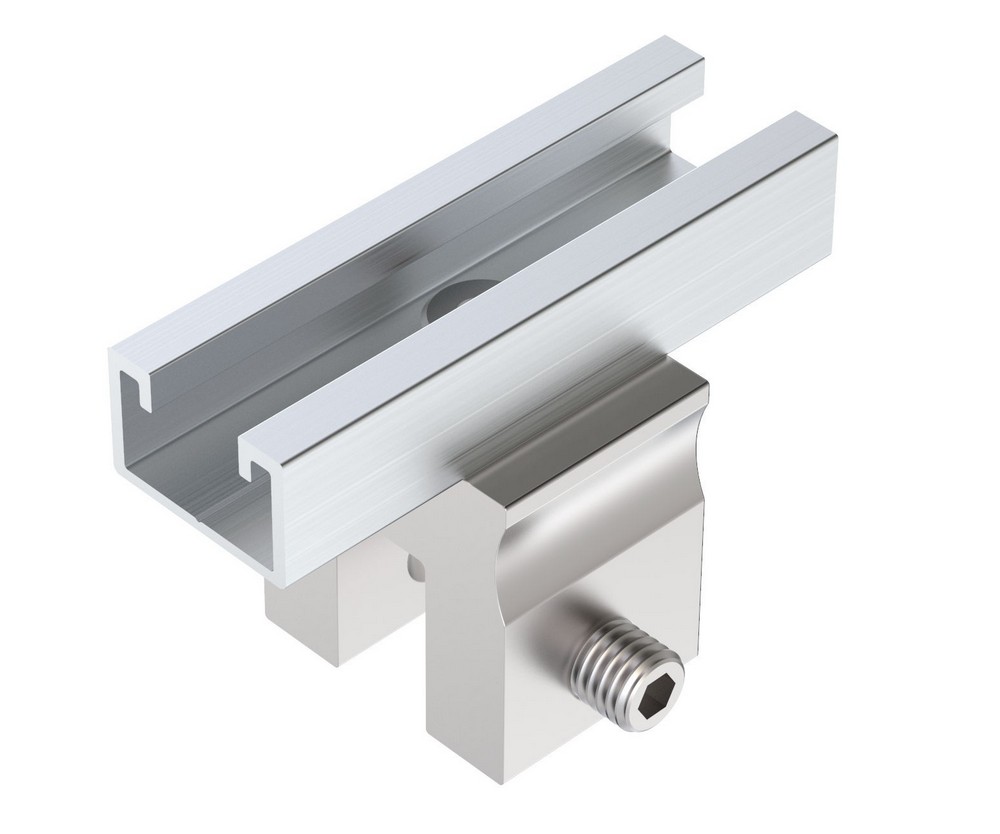Clema de fixare pentru acoperisurile din tabla cutata, rotunda, din aluminiu, Aerocompact TMM08