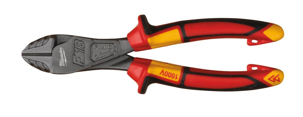 Cleste VDE cu tais lateral Heavy Duty Milwaukee, 180 mm, maner ergonomic, 4932464569