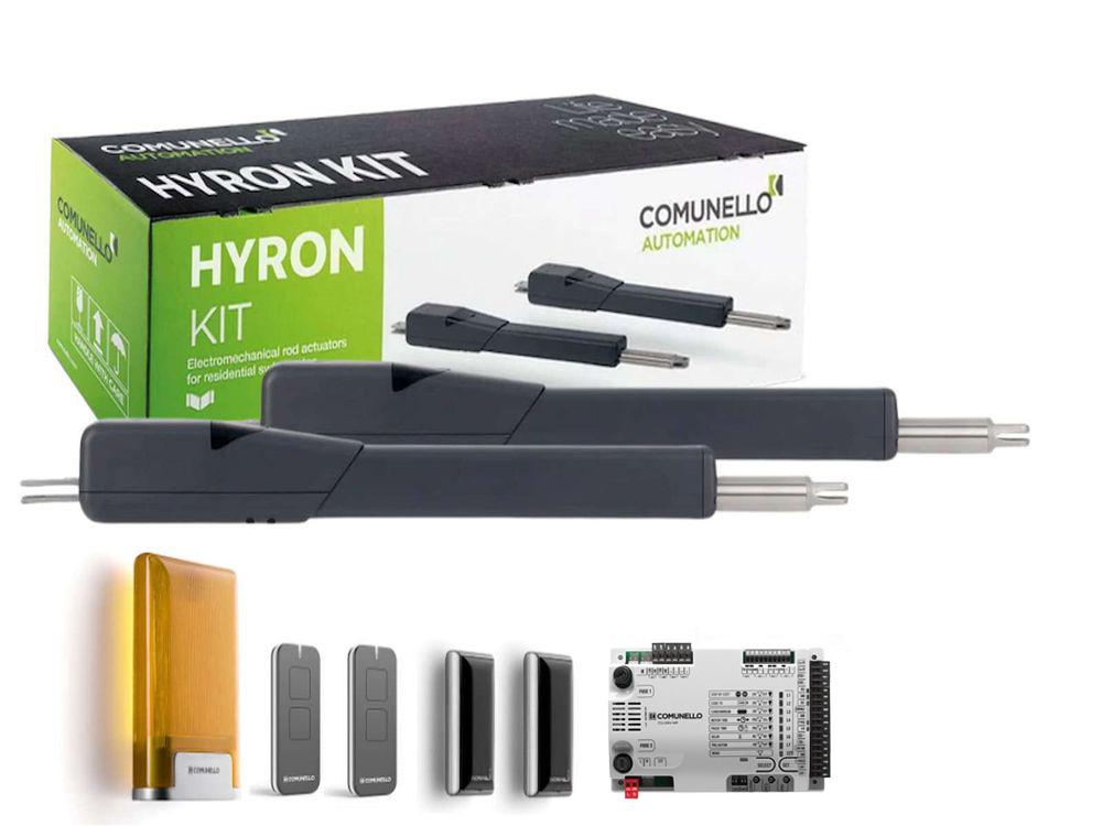 Automatizare pentru porti batante Comunello HYRON 500, 2x5m, 2x500kg, motoare 24V, IP44, GKHN50MHLF900A