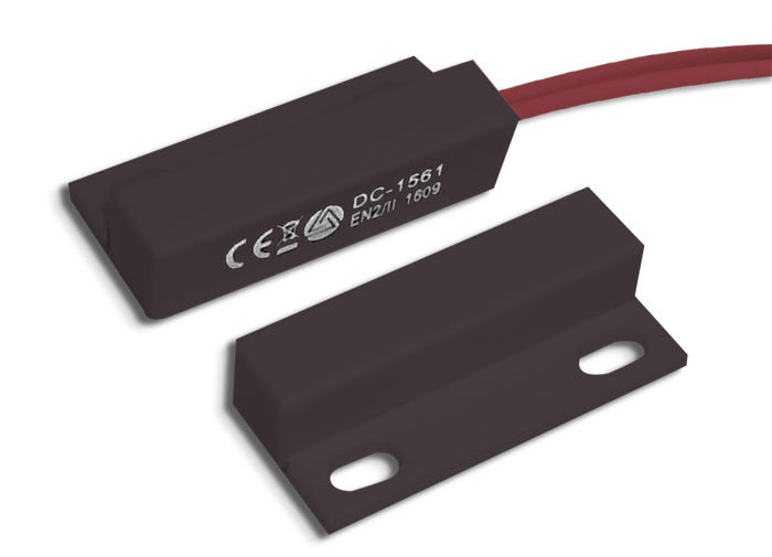 Contact magnetic Negru Aleph DC-1561B, conectare prin cablu