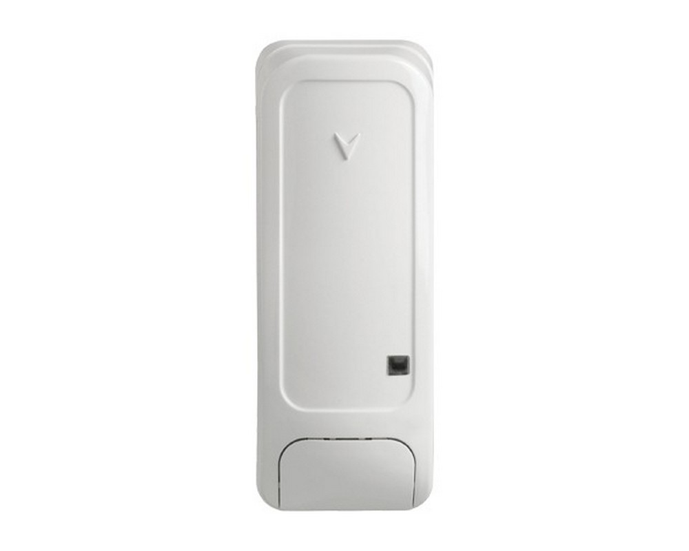 Contact magnetic wireless DSC NEO PG8945, frecventa 868 MHz, alb, intrare auxiliara programabila
