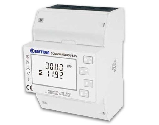 Contor inteligent Smart Meter Growatt, compatibil cu invertoarele trifazate, montare pe sina DIN, 3P4W, RS485, IP51, TPM-CT-E-250A