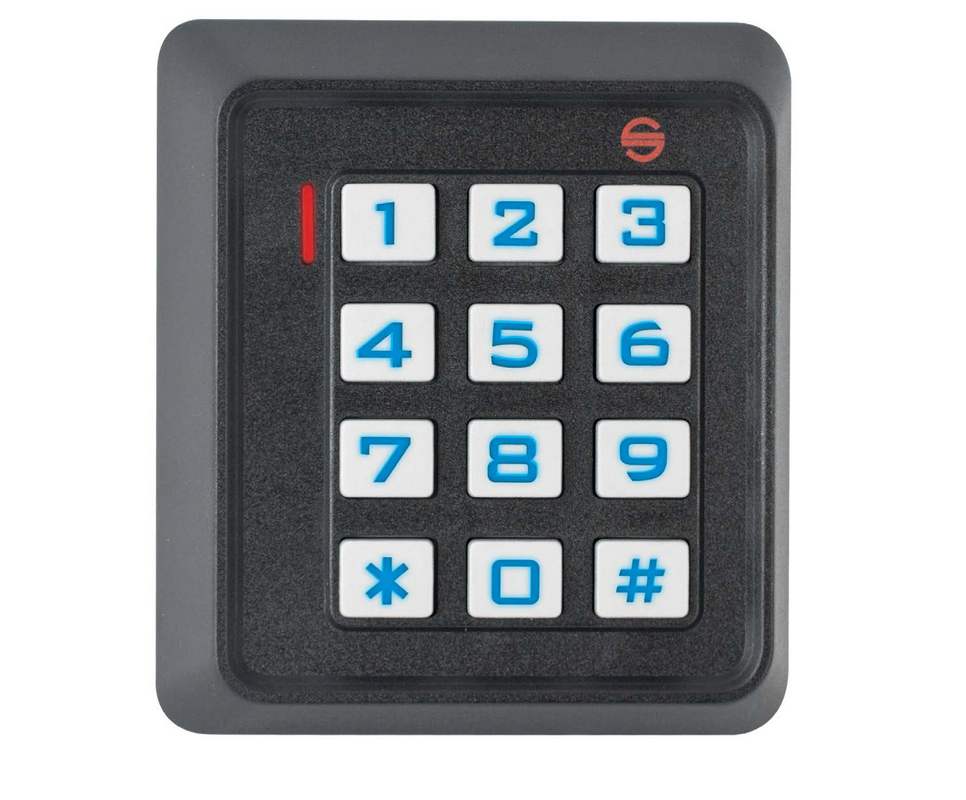 Controler acces standalone, card RFID 125 kHz, PIN, tastatura iluminata, Wiegand 26 in/out, negru, Silin, SK-30EM-B