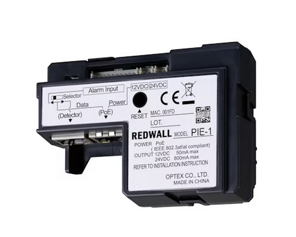 Convertor analog - cod ASCII Optex PIE-1, compatibil cu detectoare REDWALL, PoE