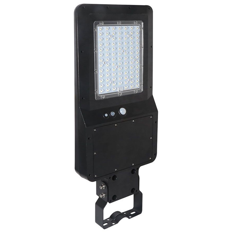 Corp iluminat stradal cu LED solar, 40W, 4000K, alb-neutru, senzor PIR, cu baterie 9.6V, 12000mAh, IP65, V-Tac SKU-5503