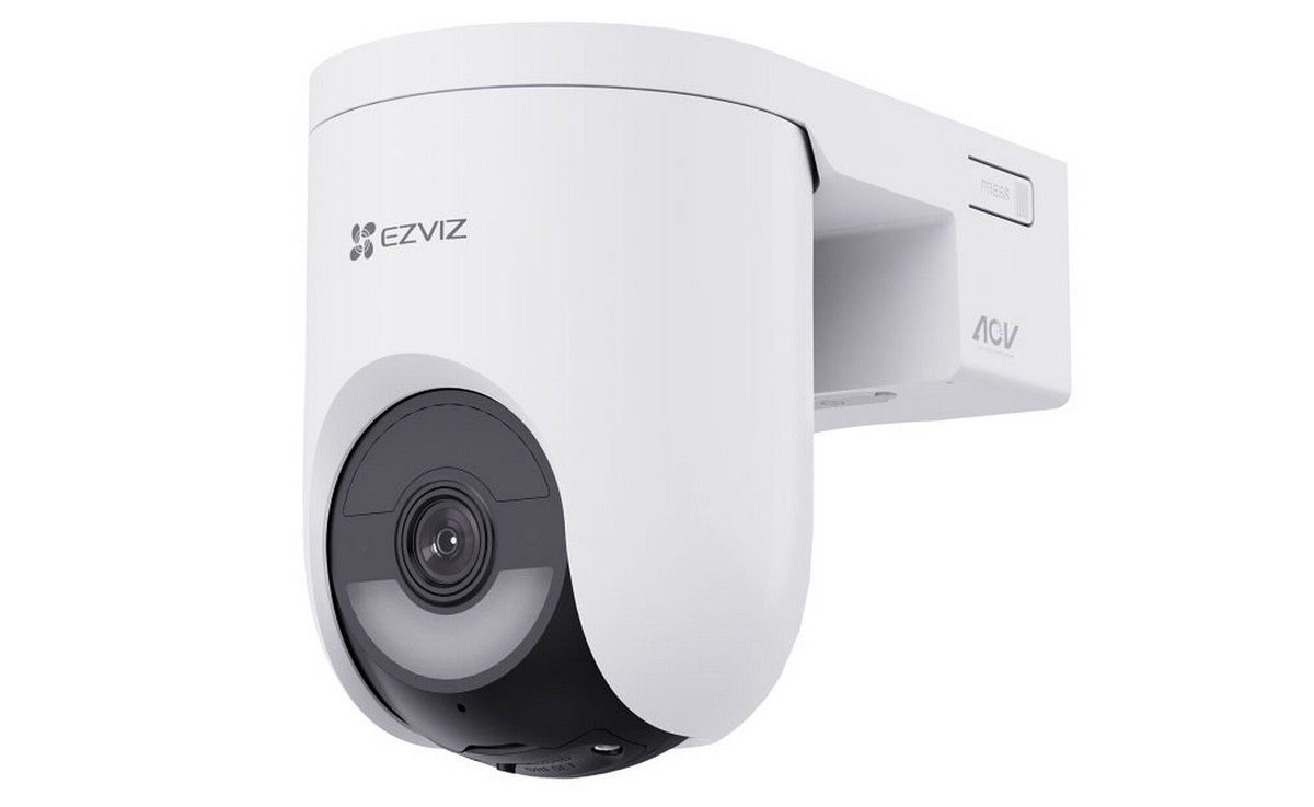 Camera de supraveghere wireless Ezviz CS-HB8c(4MP), Wi-Fi, 4MP 2K, baterie, vedere panoramica, Iluminare duala, audio bidirectional, alarma, functii AI detectie, slot card microSD, IP65