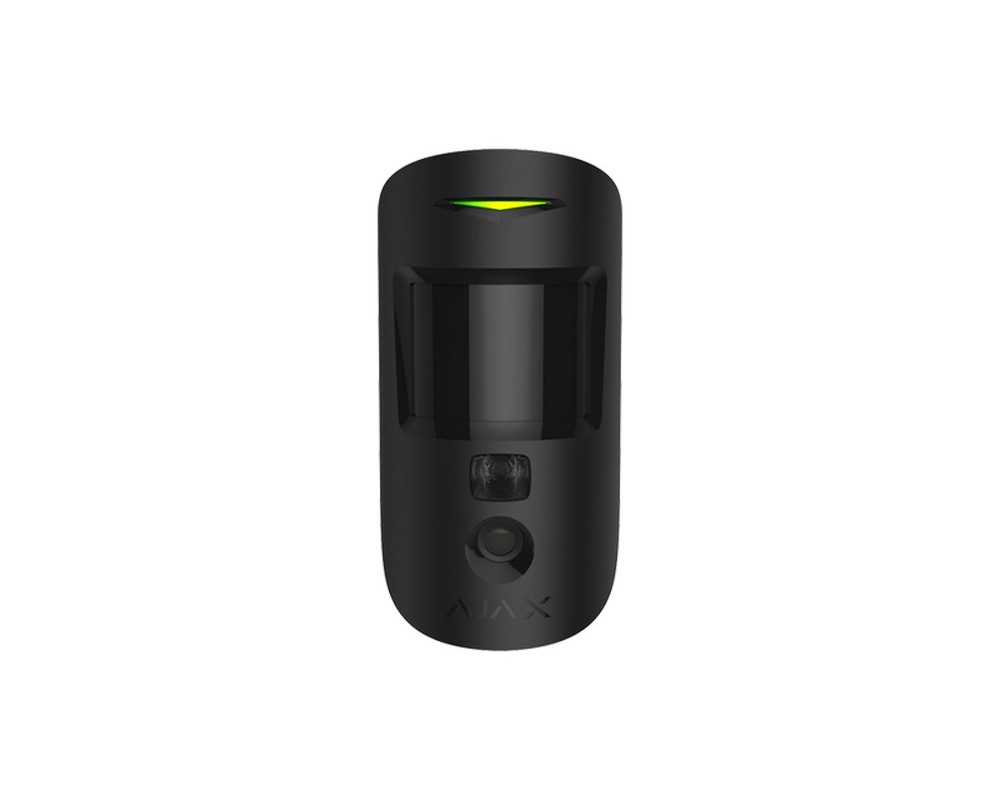 Detector de miscare PIR, imunitate animale, wireless, negru, camera incorporata, AJAX MOTIONCAMERA BLACK