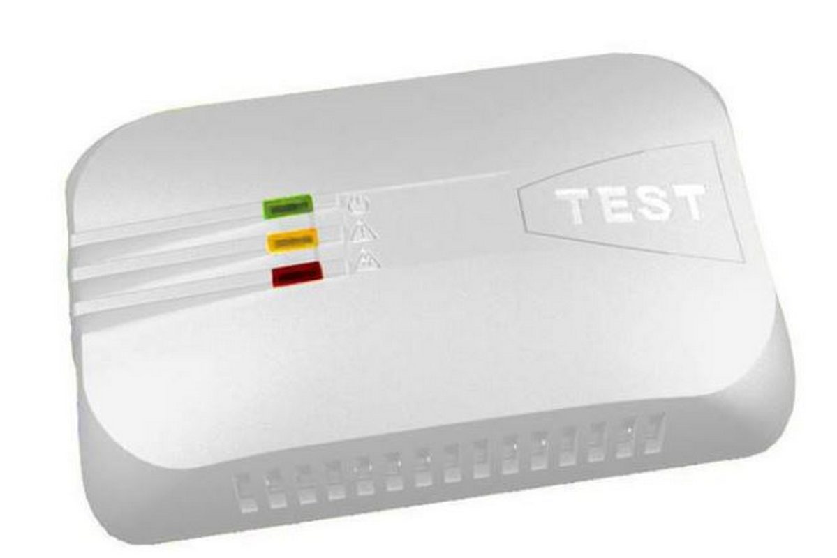 Detector de gaz, adresabil, Detnov DGD-600, montaj pe perete sau sina DIN, indicatori LED
