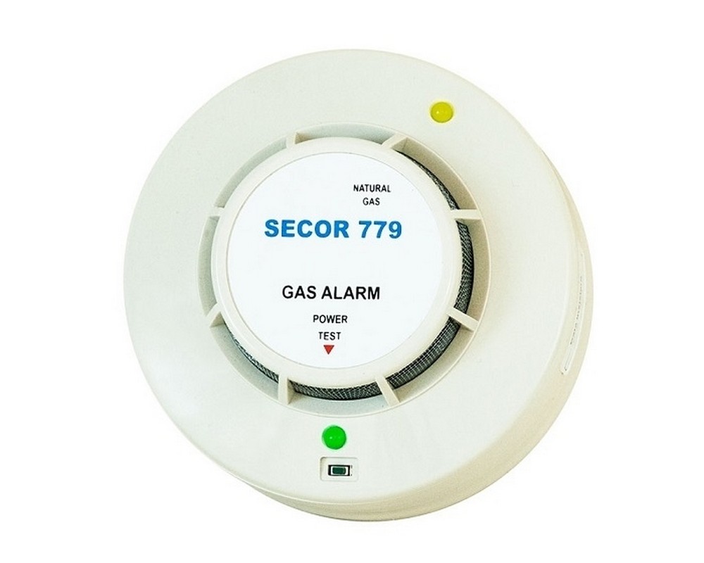 Detector de gaz metan, pentru tavan, LED de stare, alarma sonora 85dB, Primatech, SECOR779/24V