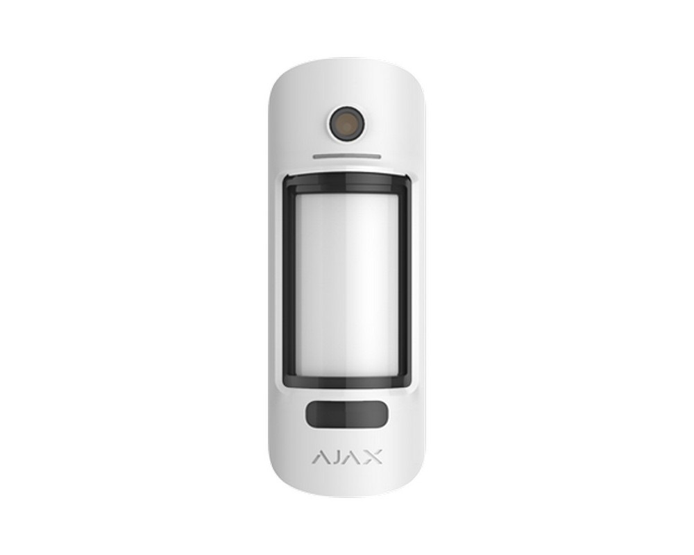 Detector de miscare PIR cu camera, wireless, anti-masking, imunitate animale, 868 MHz, alb, AJAX MOTIONCAMERA OUTDOOR