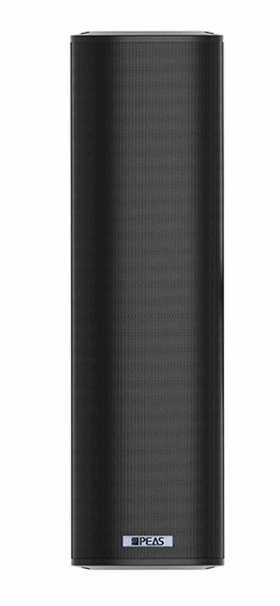 Difuzor PA tip coloana, putere 60W, 70V/100V/4 ohm, interval frecventa 140Hz-20kHz, rezistent apa, negru, PEAS TS-260-BL