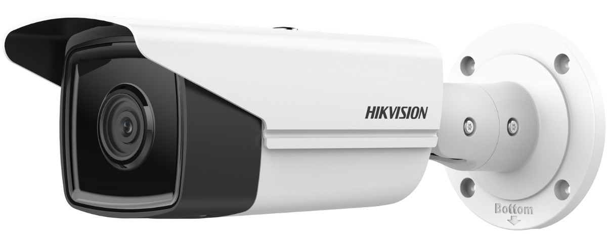 Camera de exterior IP, Bullet, AcuSense, 4MP, lentila fixa 4 mm, slot card, IR 60m, Hikvision, DS-2CD2T43G2-2I(4mm)