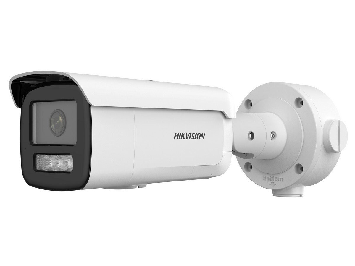 Camera de supraveghere Hikvision DS-2CD3T46G2-ISU/SL(2.8mm)(H)(eF), Acusense DarkFighter, 4MP, 2.8mm, IR 60m, alarma audio si luminoasa, IP67, PoE