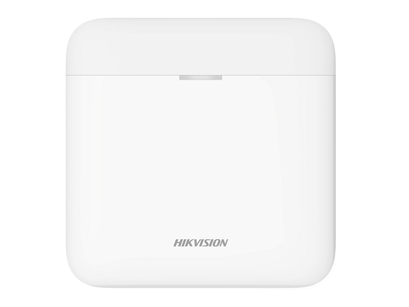 Repetor wireless Tri-X si Cam-X Hikvision AX PRO DS-PR1-WE(B), 868 Mhz, comunicare duala, ecran LED, baterie Li, plastic alb
