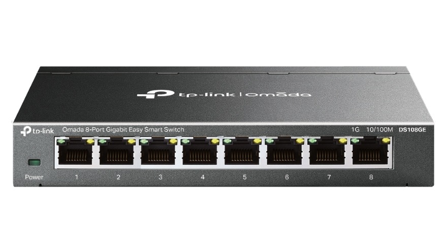 Switch cu 8 Porturi Gigabit Tp-Link Omada DS108GE, fara management, Plug and Play