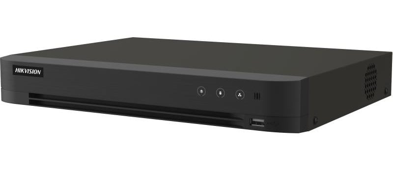 DVR 8 canale Hikvision iDS-7208HUHI-M1/XT, 8MP, AcuSense, Recunoastere Faciala, Protectie Perimetru, H.265 Pro+