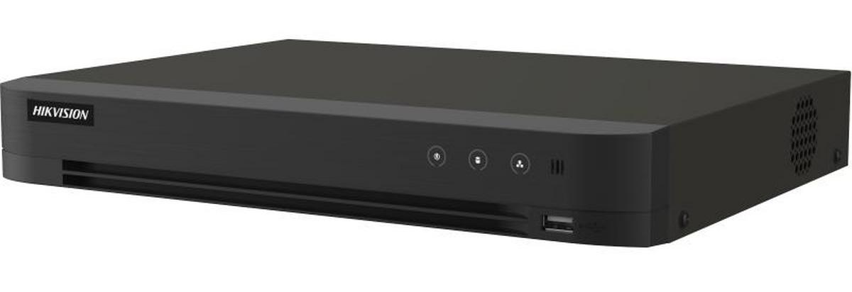 DVR 16 canale Hikvision iDS-7216HQHI-M2/XT, 1080p Lite, AcuSense, Audio prin coaxial HDTVI, 2x SATA max. 12 TB