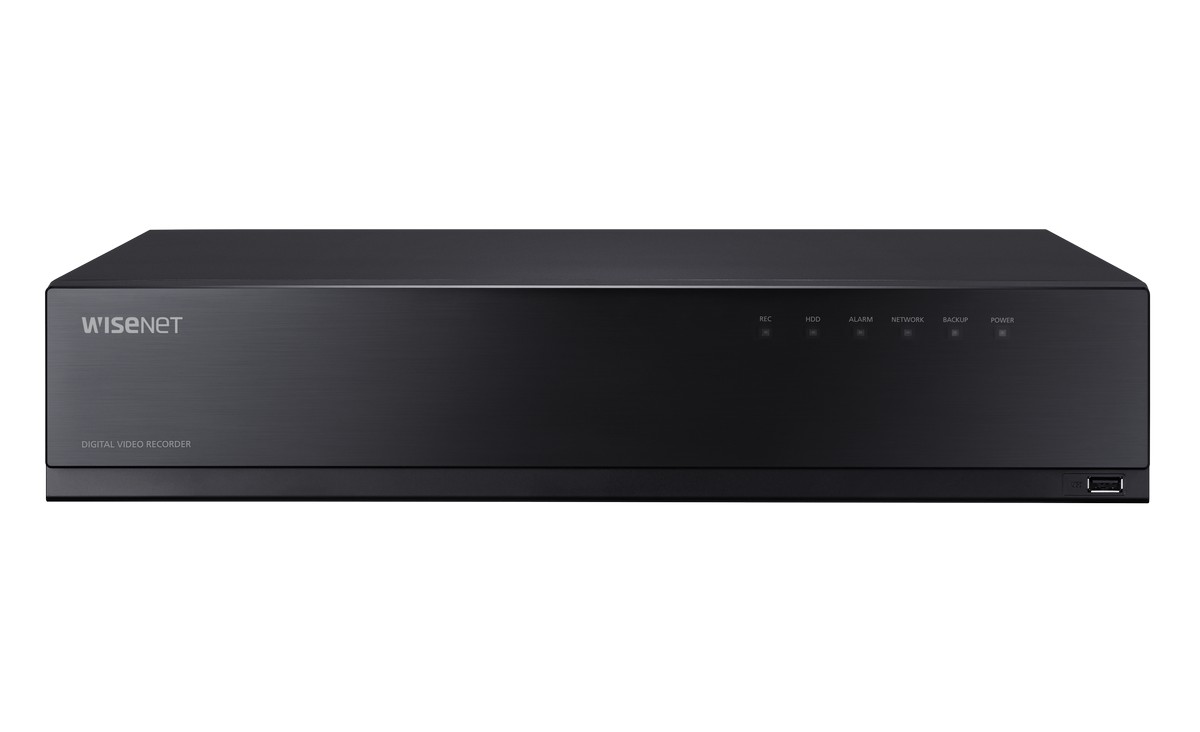 DVR 16 canale, Pentabrid Hanwha HRX-1635, 5 in 1, 4K - 8MP, 8x slot SATA, 128Mbps, Alarma 16/4