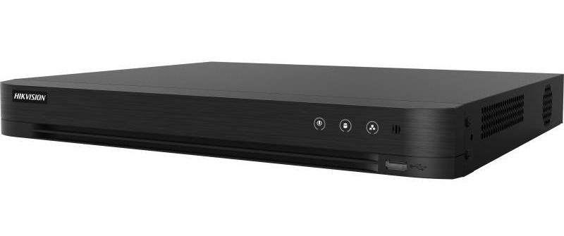 DVR 8 canale 1080p AcuSense Hikvision iDS-7208HQHI-M2/XT, latime banda 96Mbps, Audio, 2x SATA