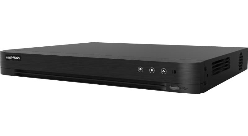 DVR 16 canale 8 MP, AcuSense, 128 Mbps, PoC, 2 x SATA, 2 x USB, Audio prin coaxial, Hikvision iDS-7216HUHI-M2-P(C)