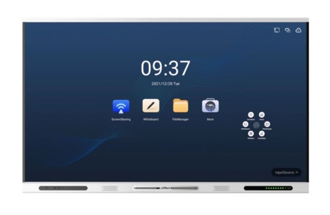 Ecran interactiv Whiteboard 4K DLED, diagonala 65 inch (165cm), Wi-Fi, Bluetooth 5.2, 2x difuzor, Dahua LPH65-ST420